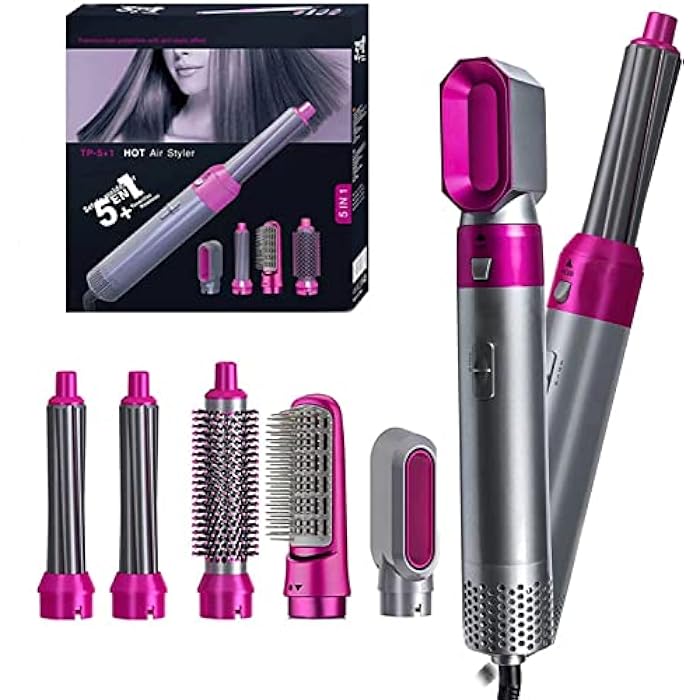 Hair Dryer Brush, 5 in 1 Hot Air Styler, 1000W - Image 1